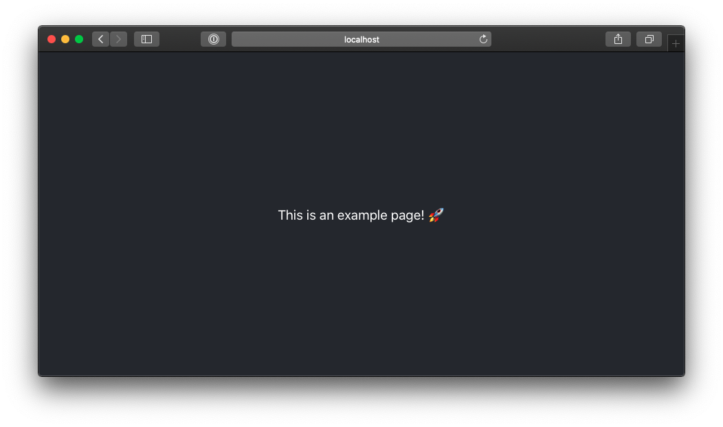 example application